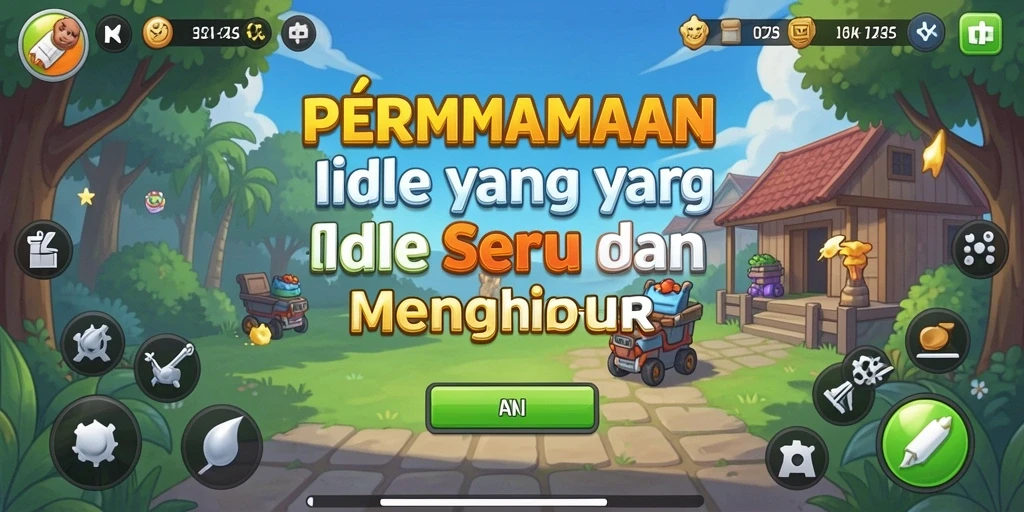 Tangkapan layar utama menampilkan gameplay Idle yang menarik.