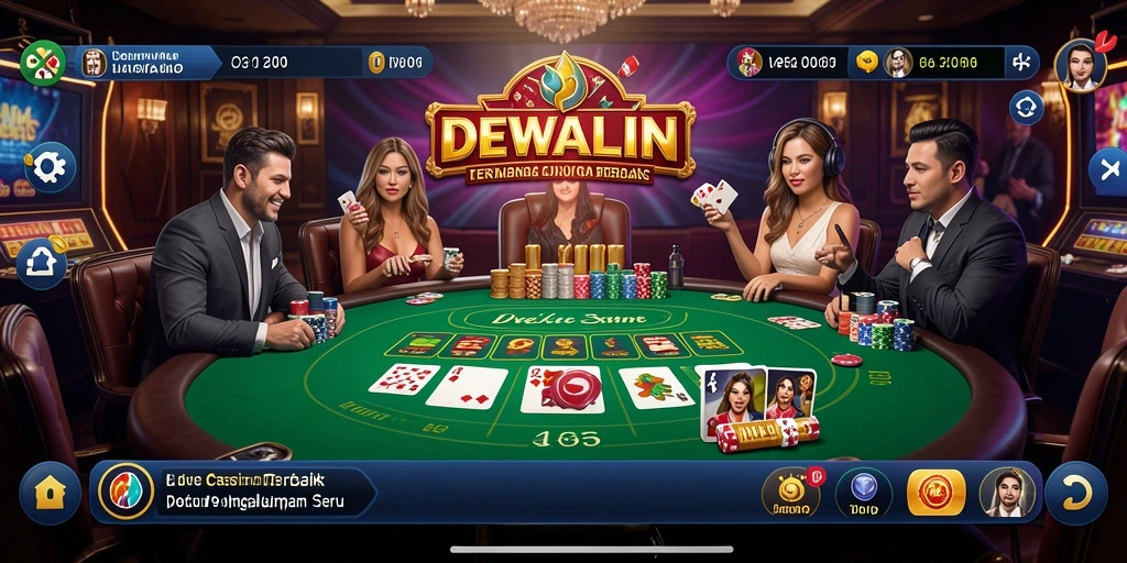 Screenshot gameplay DEWALIN yang menarik dan interaktif di Live Casino.