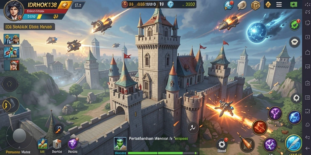 Tampilan gameplay seru dari IDRHOKI138 dalam aksi Tower Defense.