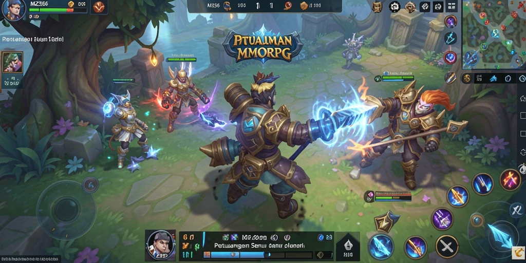 Tampilan layar gameplay petualangan seru MZ356 di dunia MMORPG.