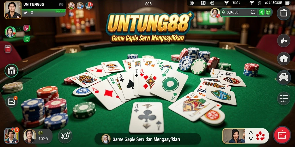 Screenshot UNTUNG88 yang menunjukkan gameplay Gaple yang menarik.