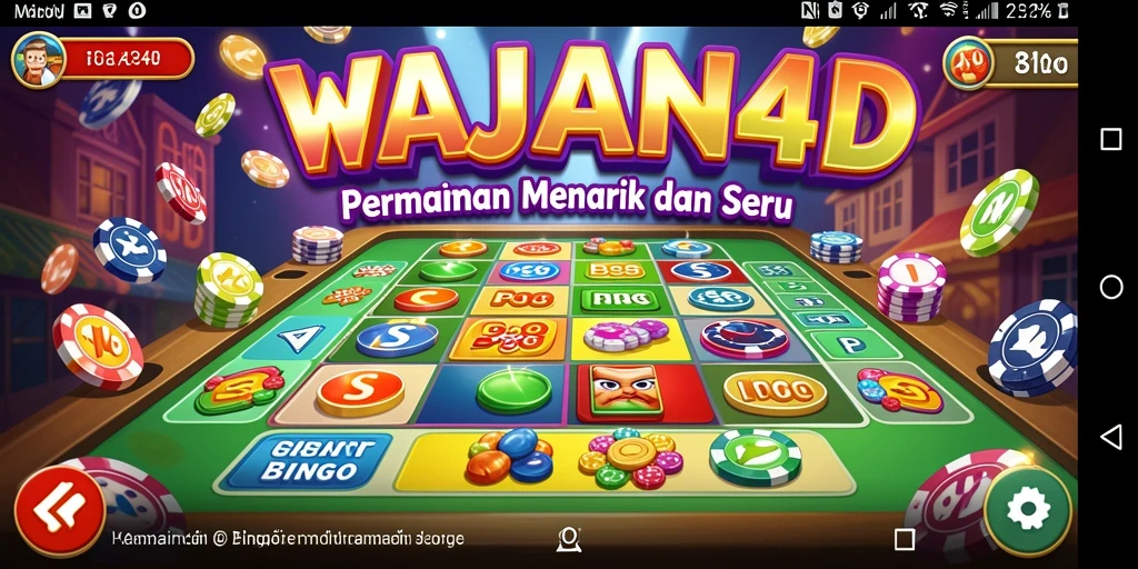 Tampilan gameplay menarik dari WAJAN4D yang penuh dengan keseruan Bingo.